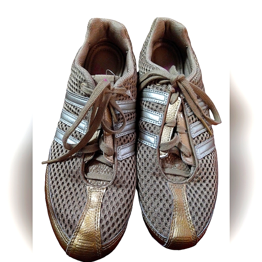 Adidas Ladies Gold Athletic Light Running Shoes